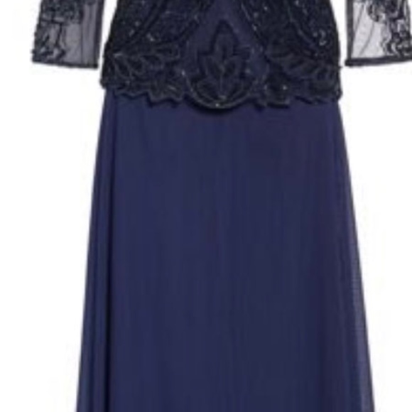 Navy Blue sequin dress by Pissarro Nights size 8 - Picture 14 of 14